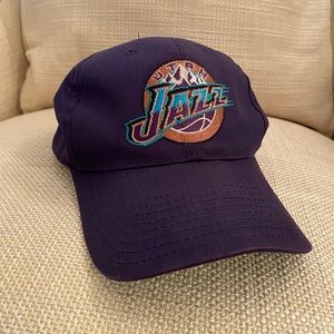 Vintage Purple Utah Jazz Official NBA Hat by Amico with SnapBack